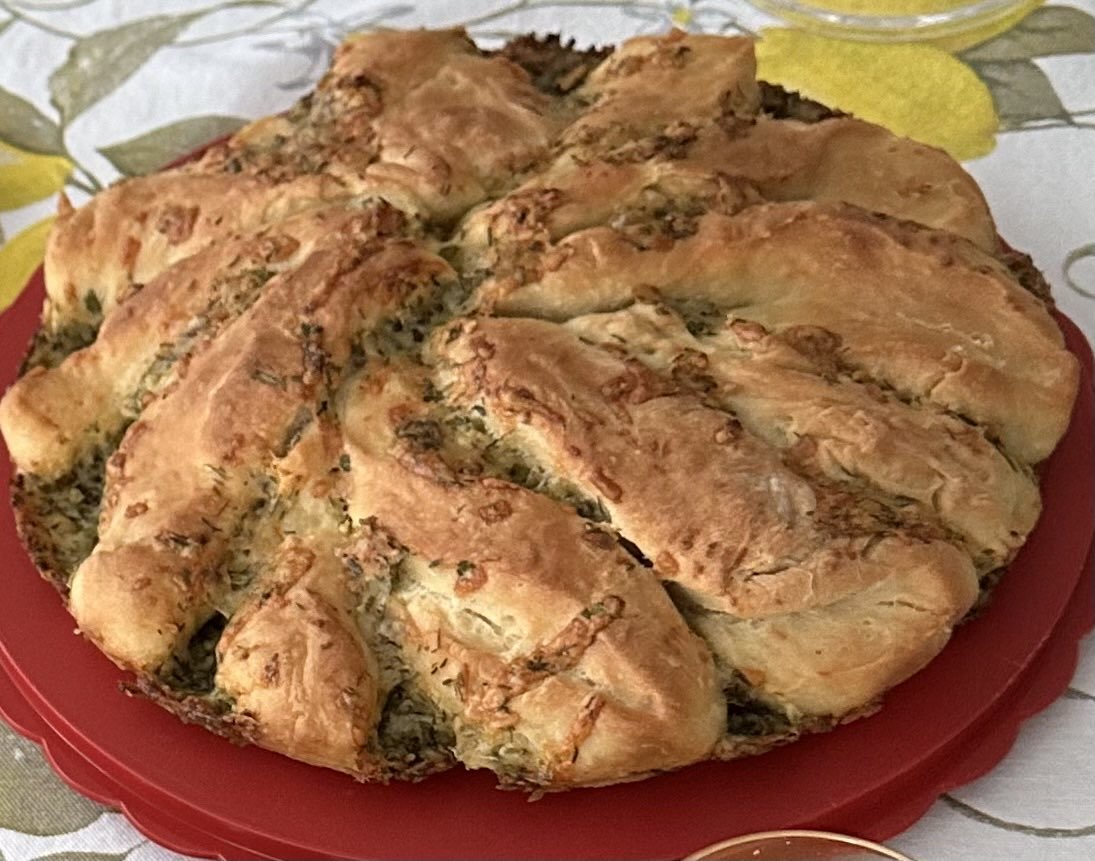 Selbstgebackenes Knoblauchbrot